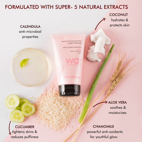 Rice Bran (Komenuka こめぬか) Face Wash | Clarifies & Brightens